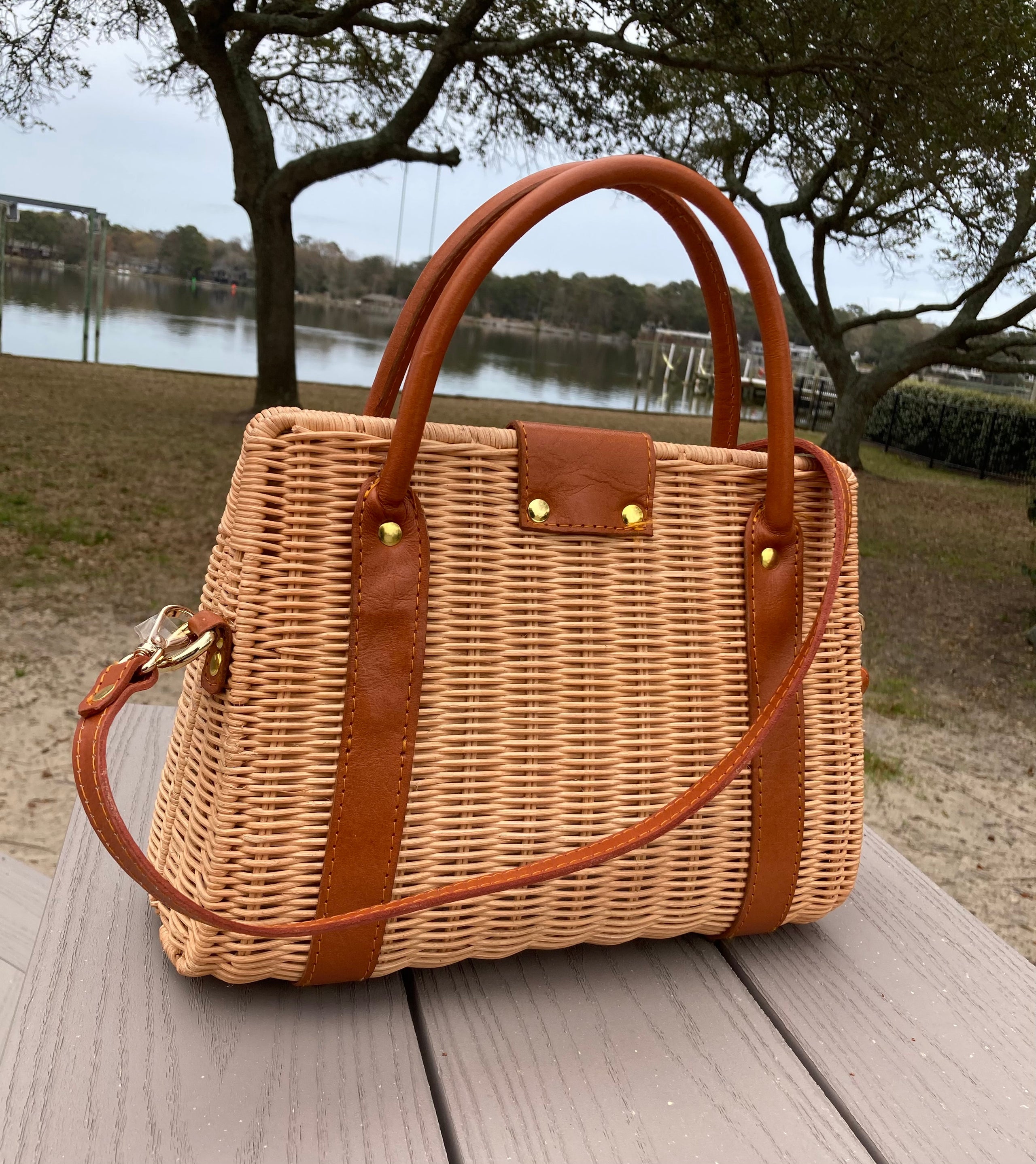 Millie Rattan Bag